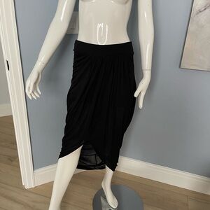 Michael Stars Black Drape Skirt NWT
